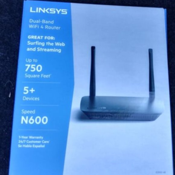 Linksys E2500 V4 WiFi 4 Dual-Band N600 Router E2500-4B - AD0168 - Picture 1 of 4
